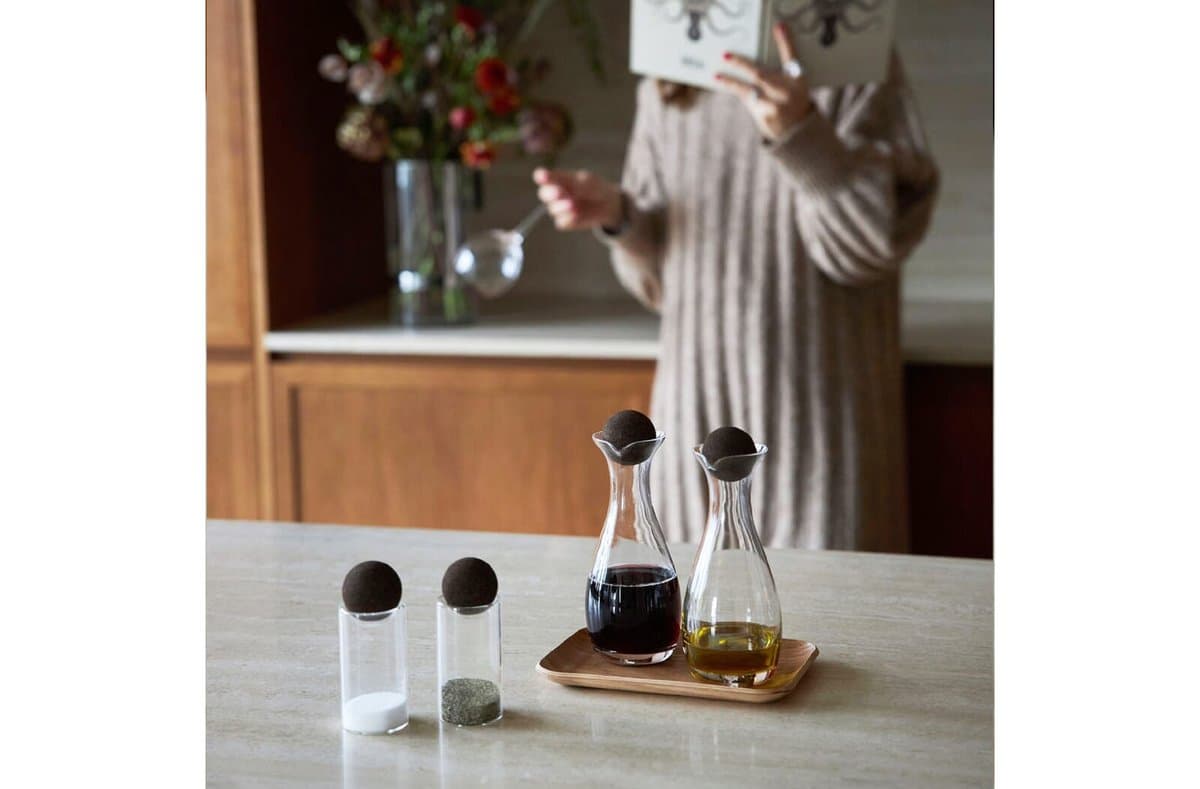 Sagaform Nature salt/pepper jars with cork stoppers 2 pcs. 5