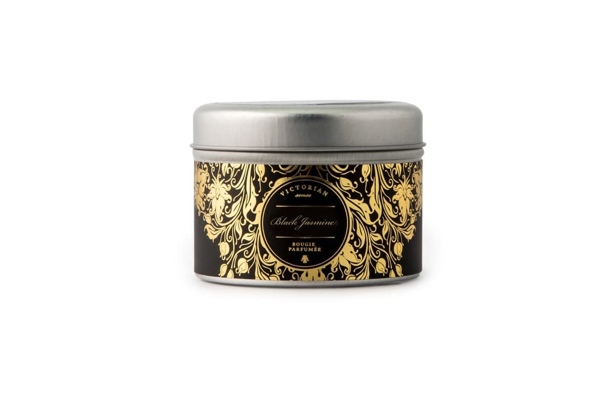 Victorian Sense Tinbox Black Jasmine scented candle
