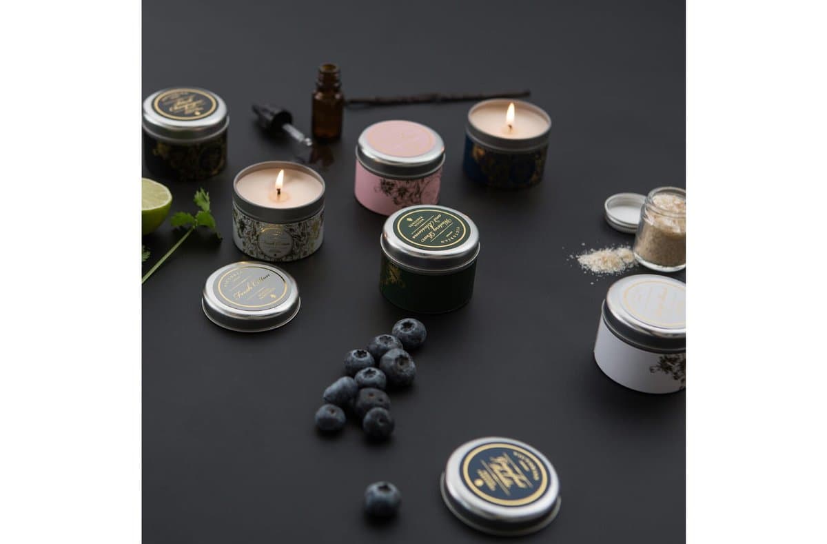 Victorian Sense Tinbox Rosemary scented candle 4