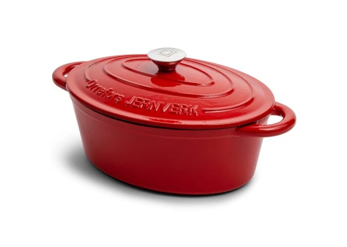 Orrefors Jernverk Enamelled Oval Iron Pan 3.5L 5
