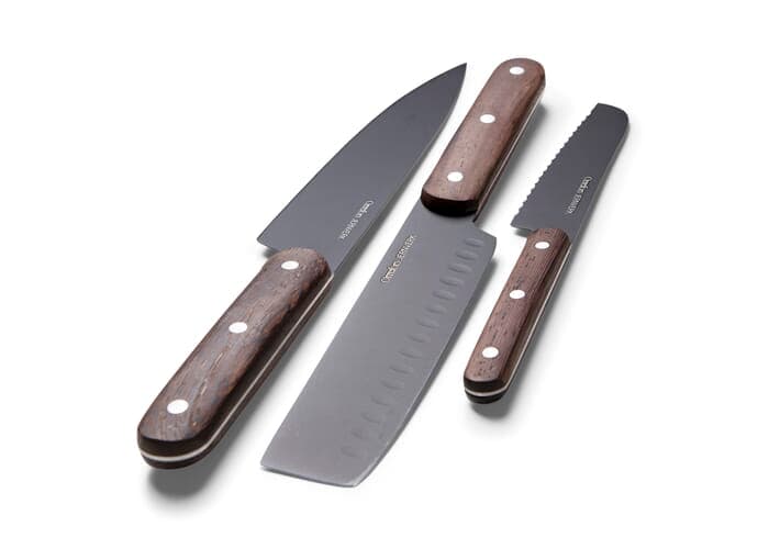 Orrefors Jernverk knife set wood set of 3 2