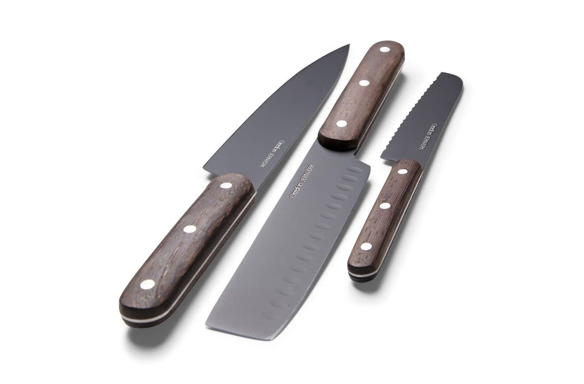 Orrefors Jernverk knife set wood set of 3 3