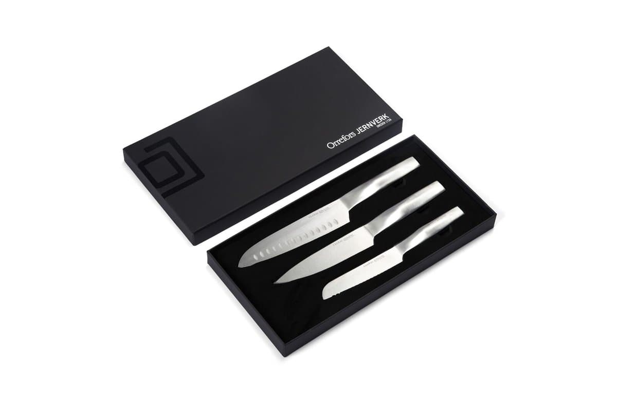 Orrefors Jernverk Knife Set Steel 3pack 4