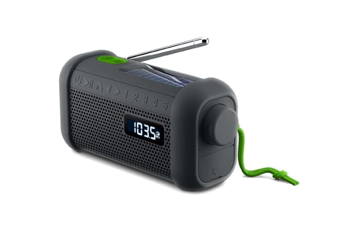 MH-08 | Muse Emergency Radio bluetooth speaker with solar and wind-up mechanism 2
