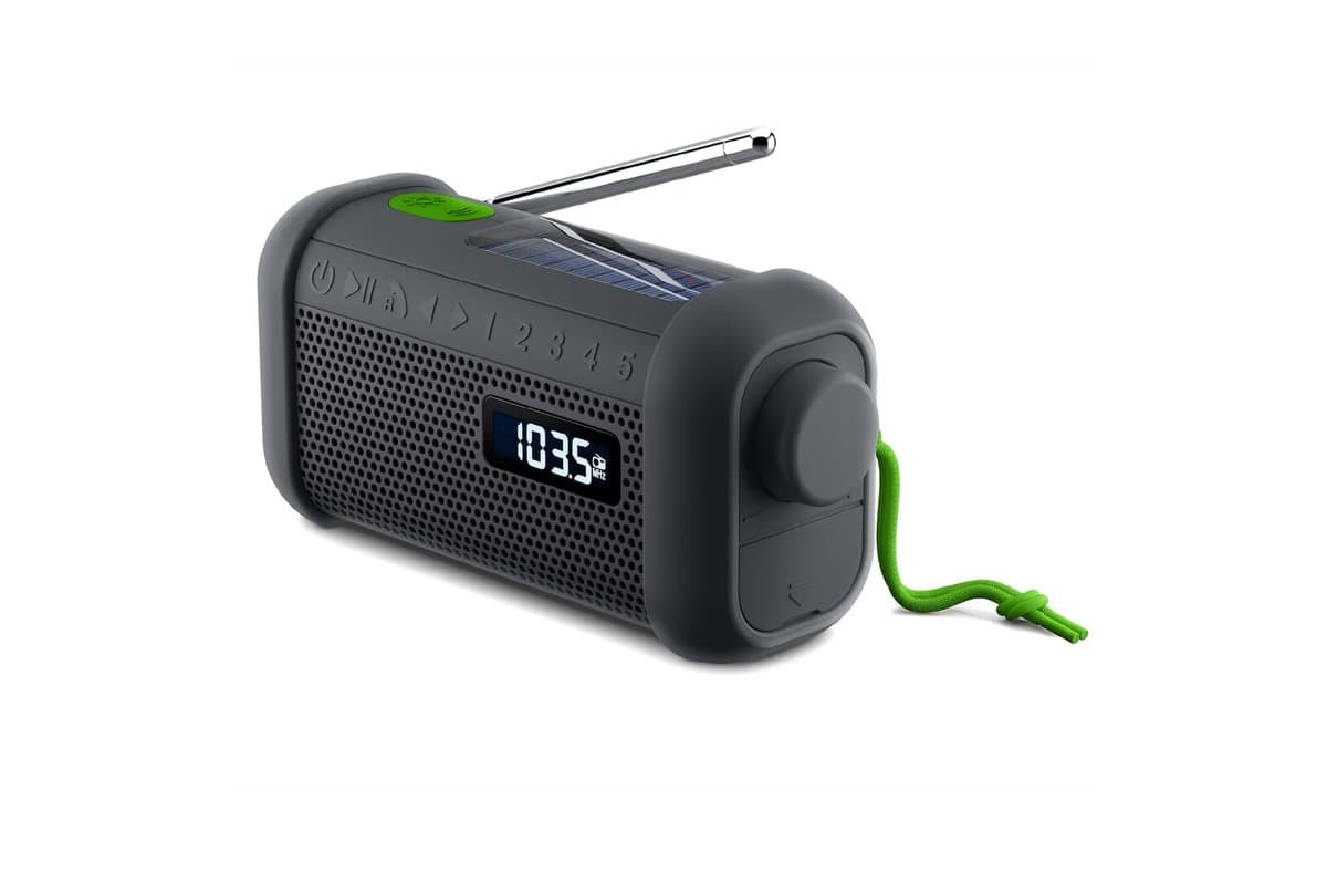 MH-08 | Muse Emergency Radio bluetooth speaker with solar and wind-up mechanism 3