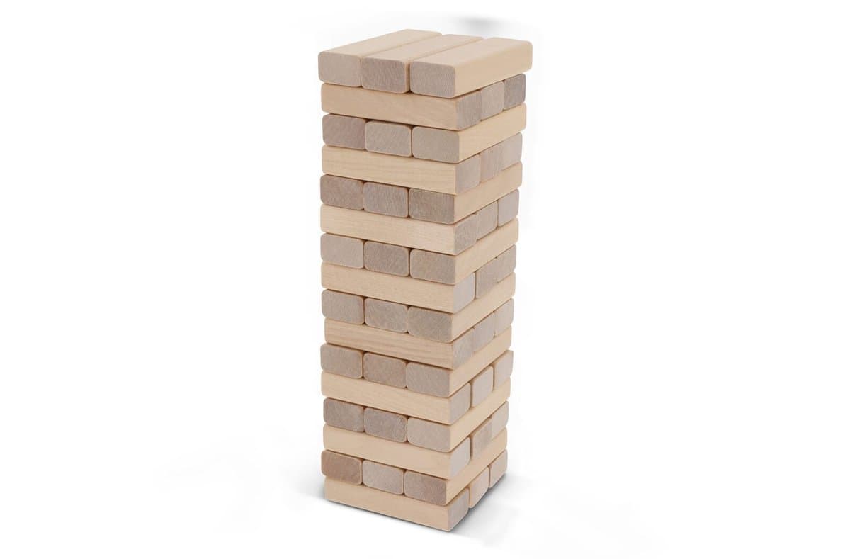 Tower game wood in pouch 4