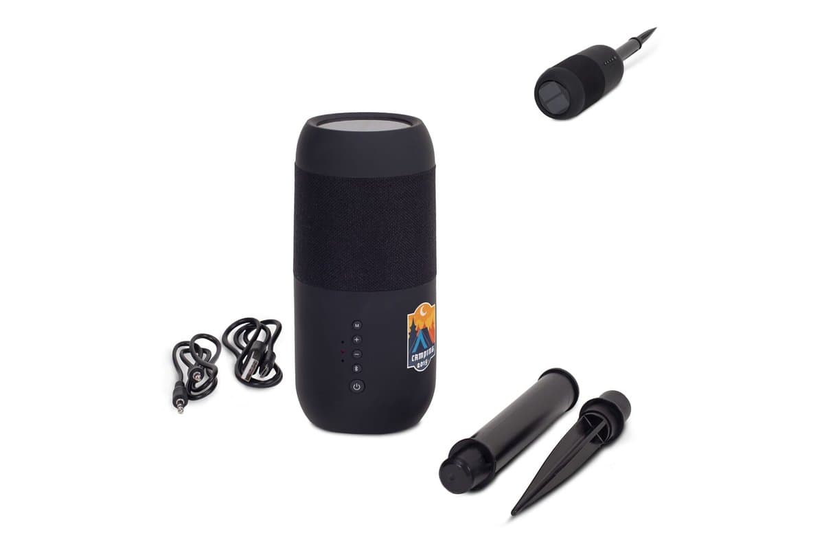 Wireless solar speaker torch 2x5W IPX6