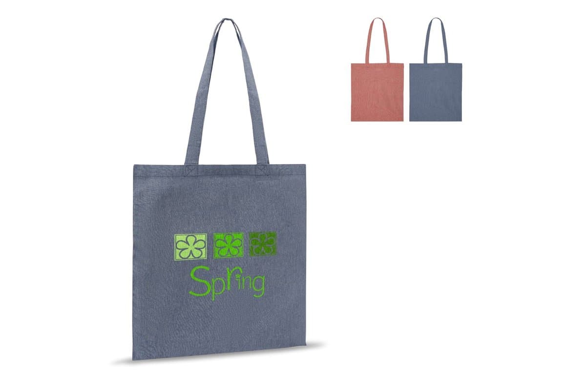 Shopping bag recycled cotton 38x42cm