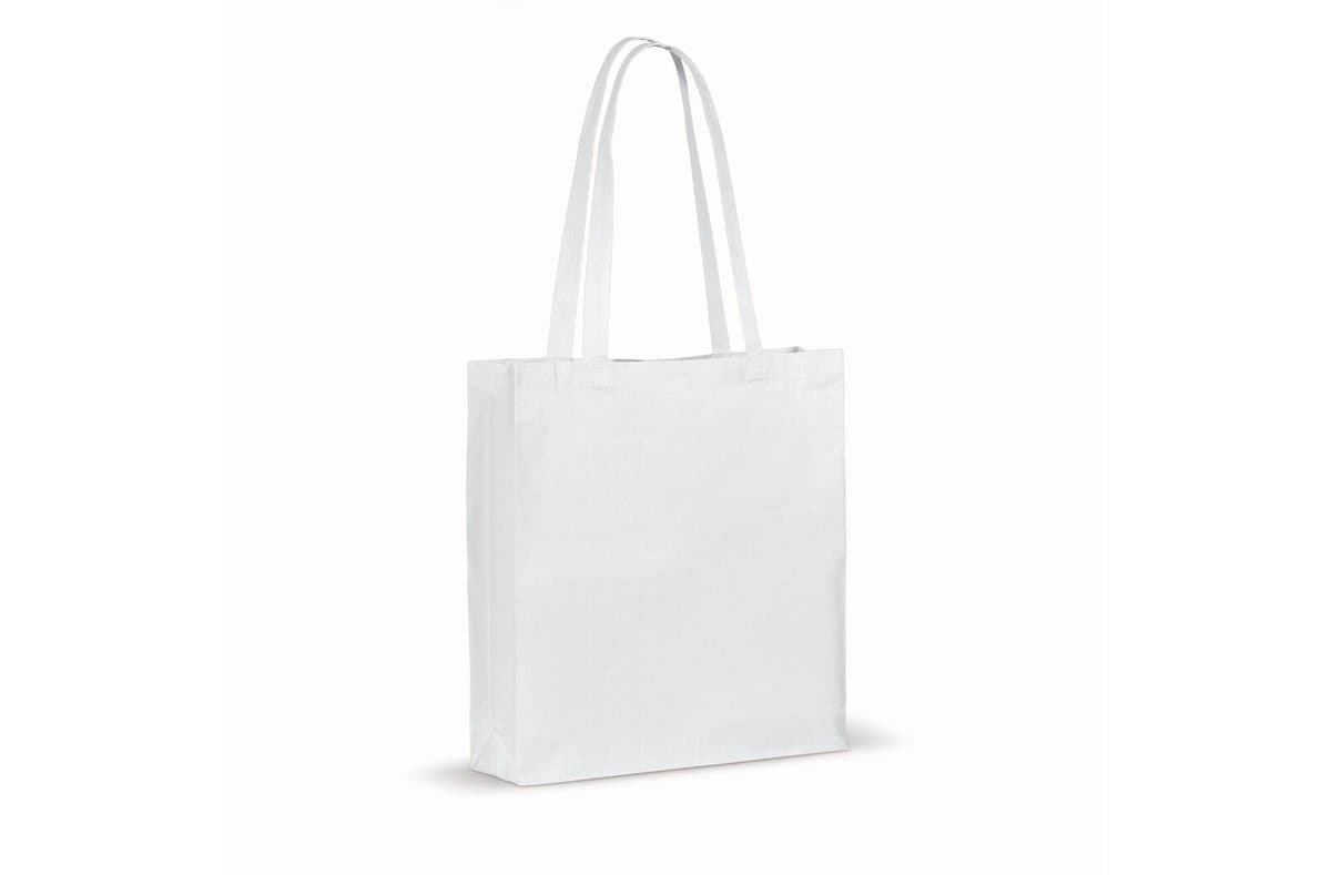 Recycled cotton bag with gusset 140g/m² 38x10x42cm 3