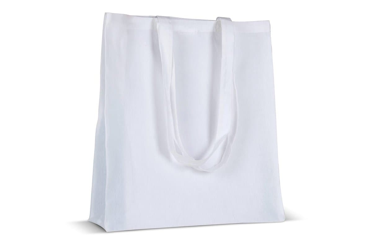 Recycled cotton bag with gusset 140g/m² 38x10x42cm 4
