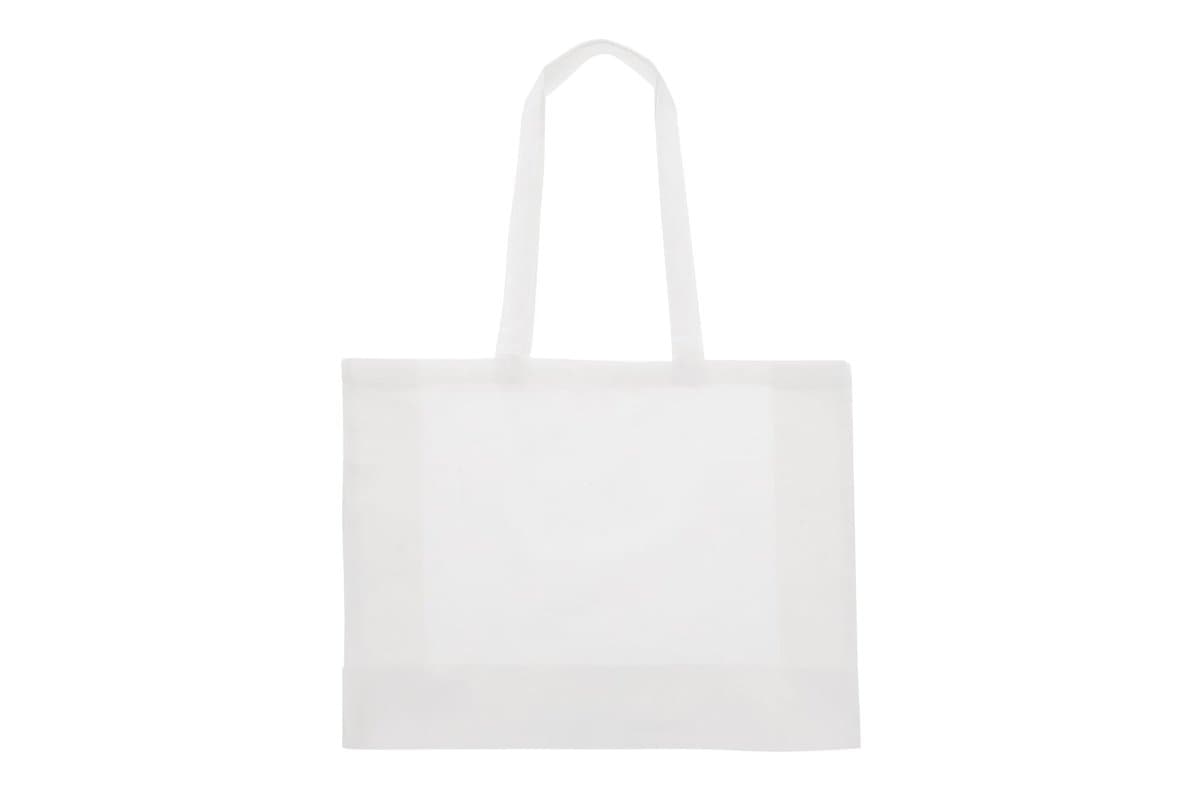 Recycled cotton bag with gusset 140g/m² 49x14x37cm 4