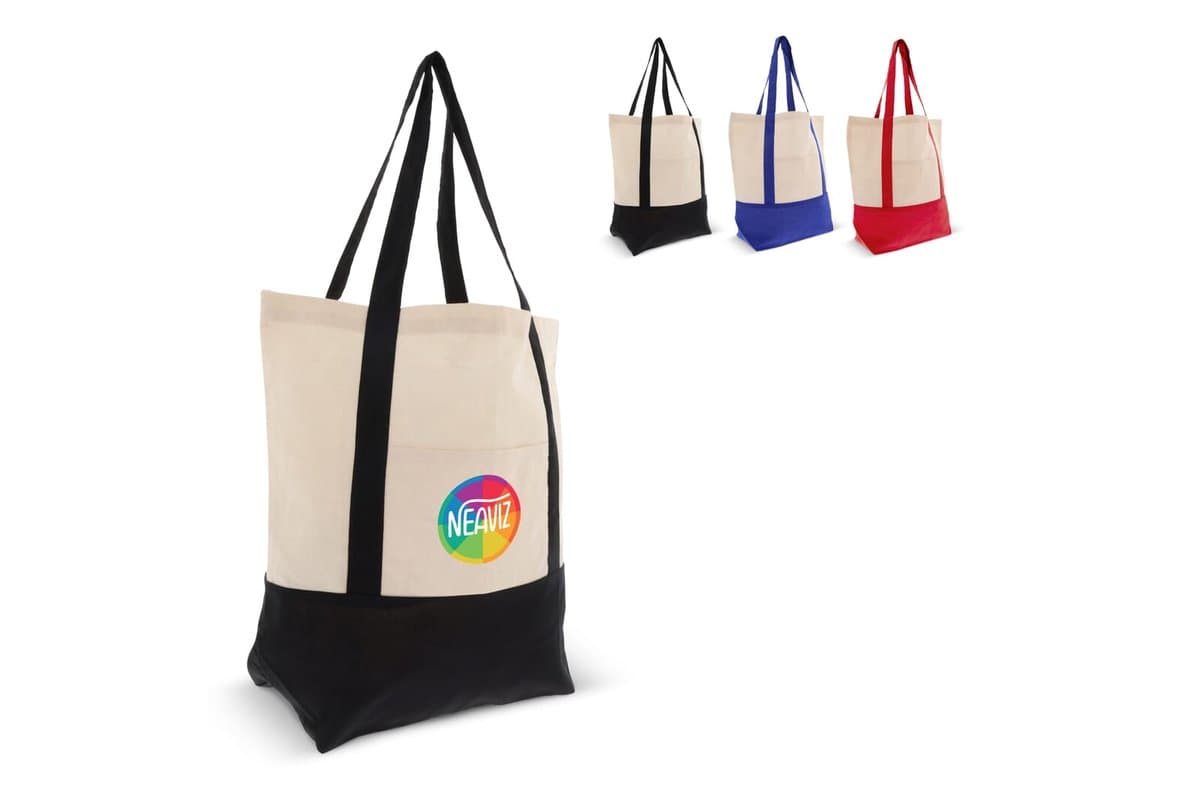 Shopping bag OEKO-TEX® cotton 140g/m² 40x10x35cm