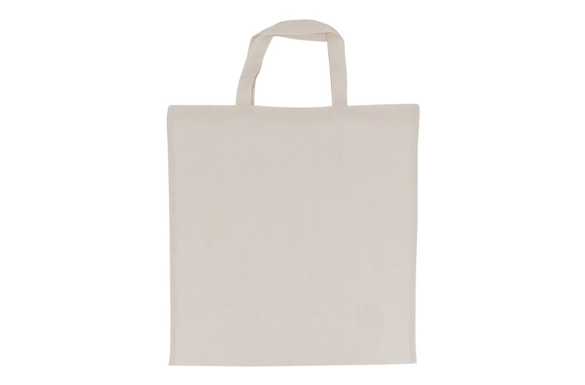 Shoulder bag cotton OEKO-TEX® 140g/m² 38x42cm short handle 4