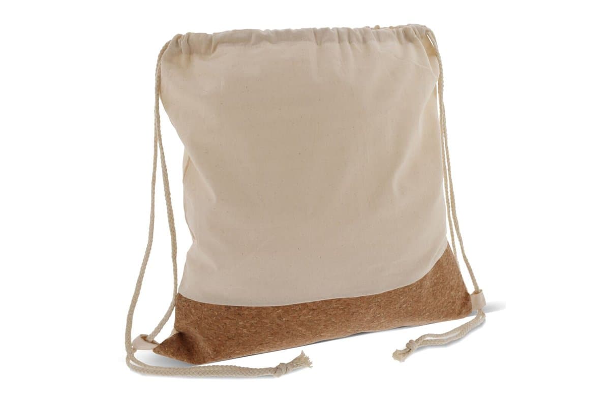 Drawstring bag Cork with cotton cords 38x41cm 3