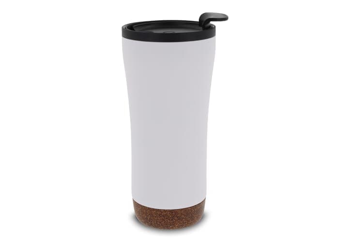 Double walled tumbler cork base 480ml 2