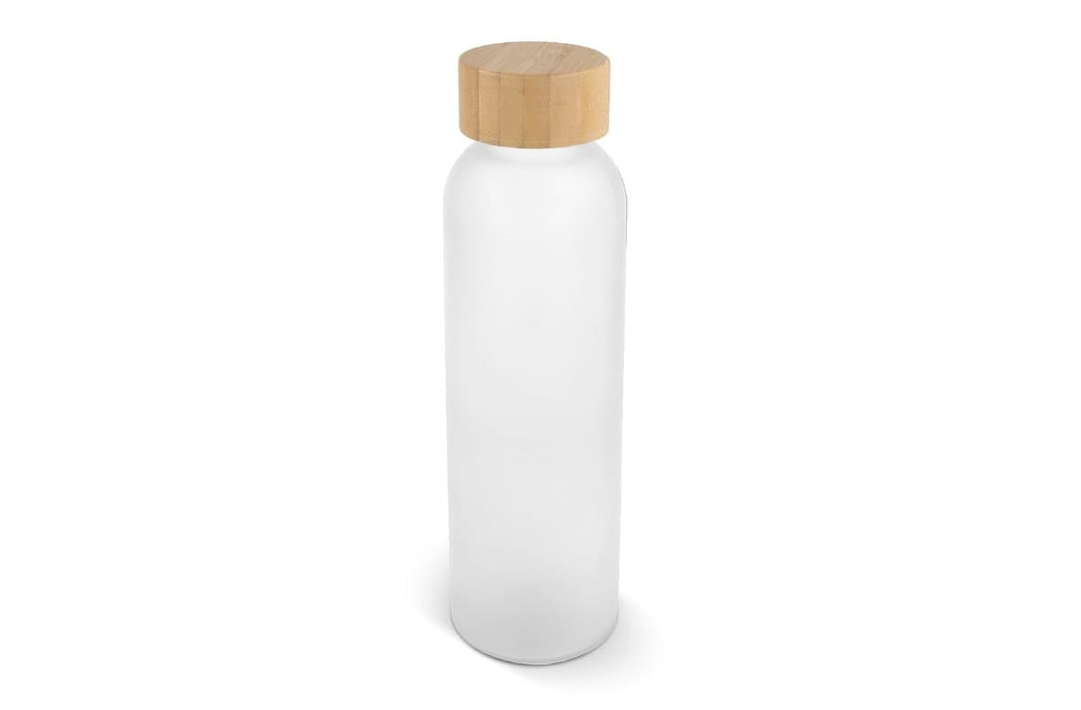 Water bottle glass & bamboo 500ml 3
