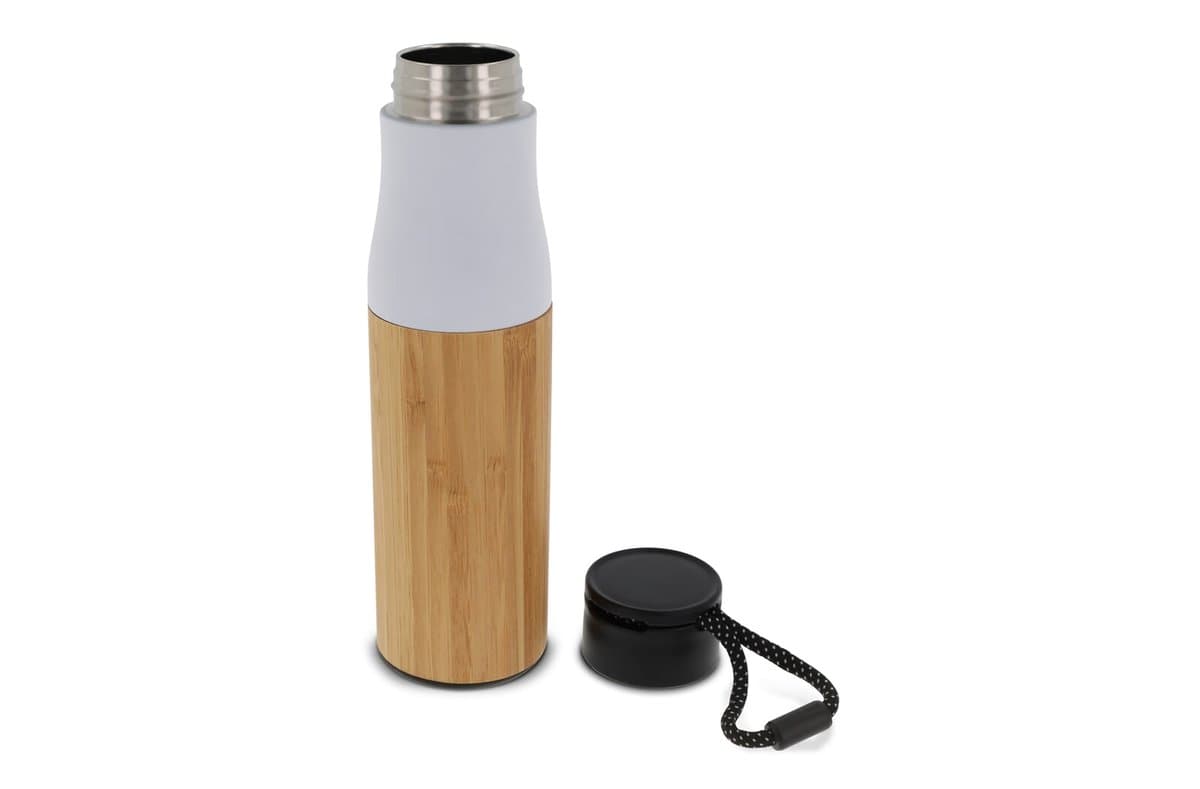 Thermo bottle with rope bamboo 500ml 4