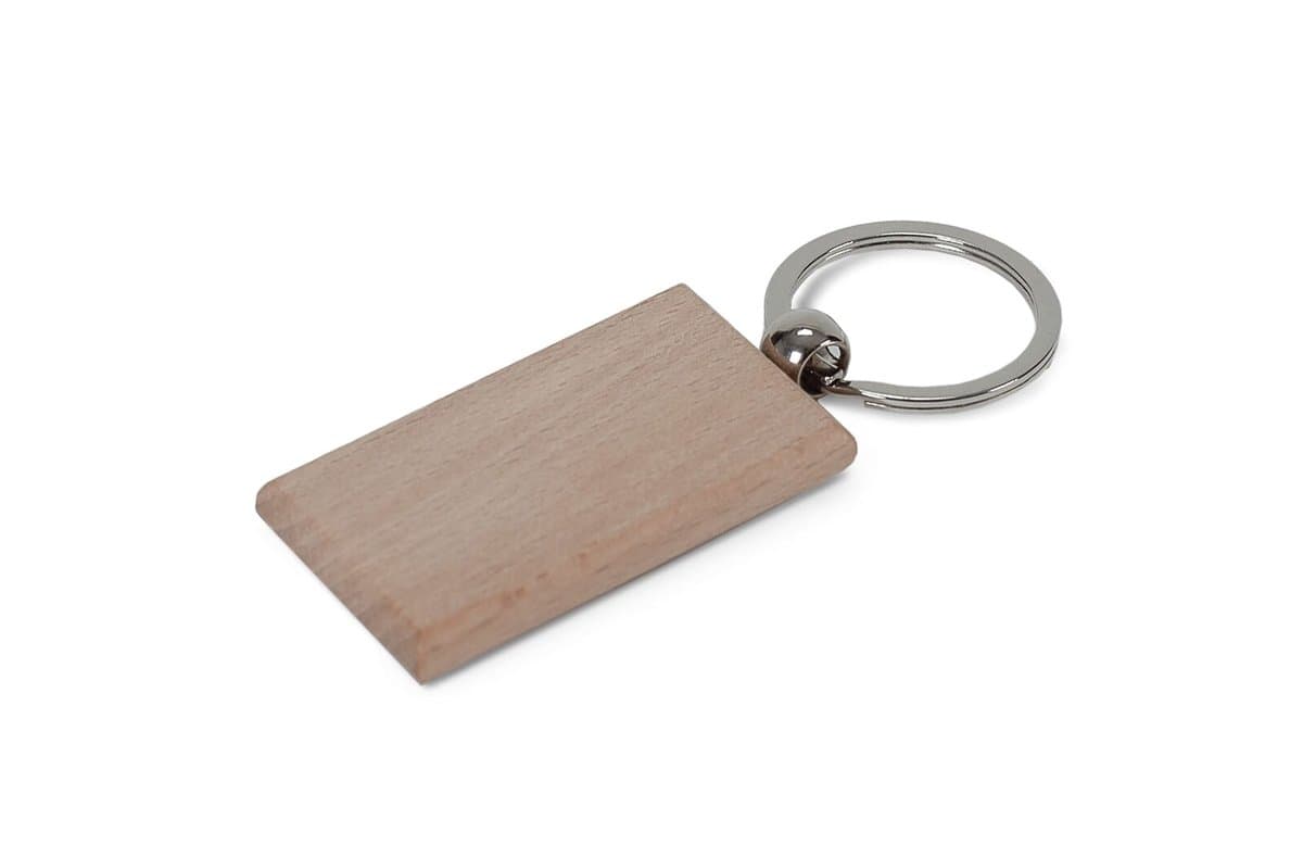 Key ring wood rectangular 3