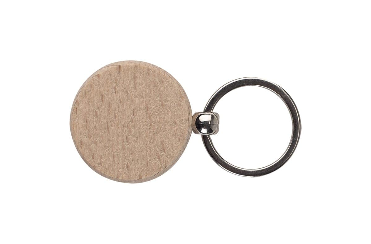 Key ring wood round Ø40mm 4