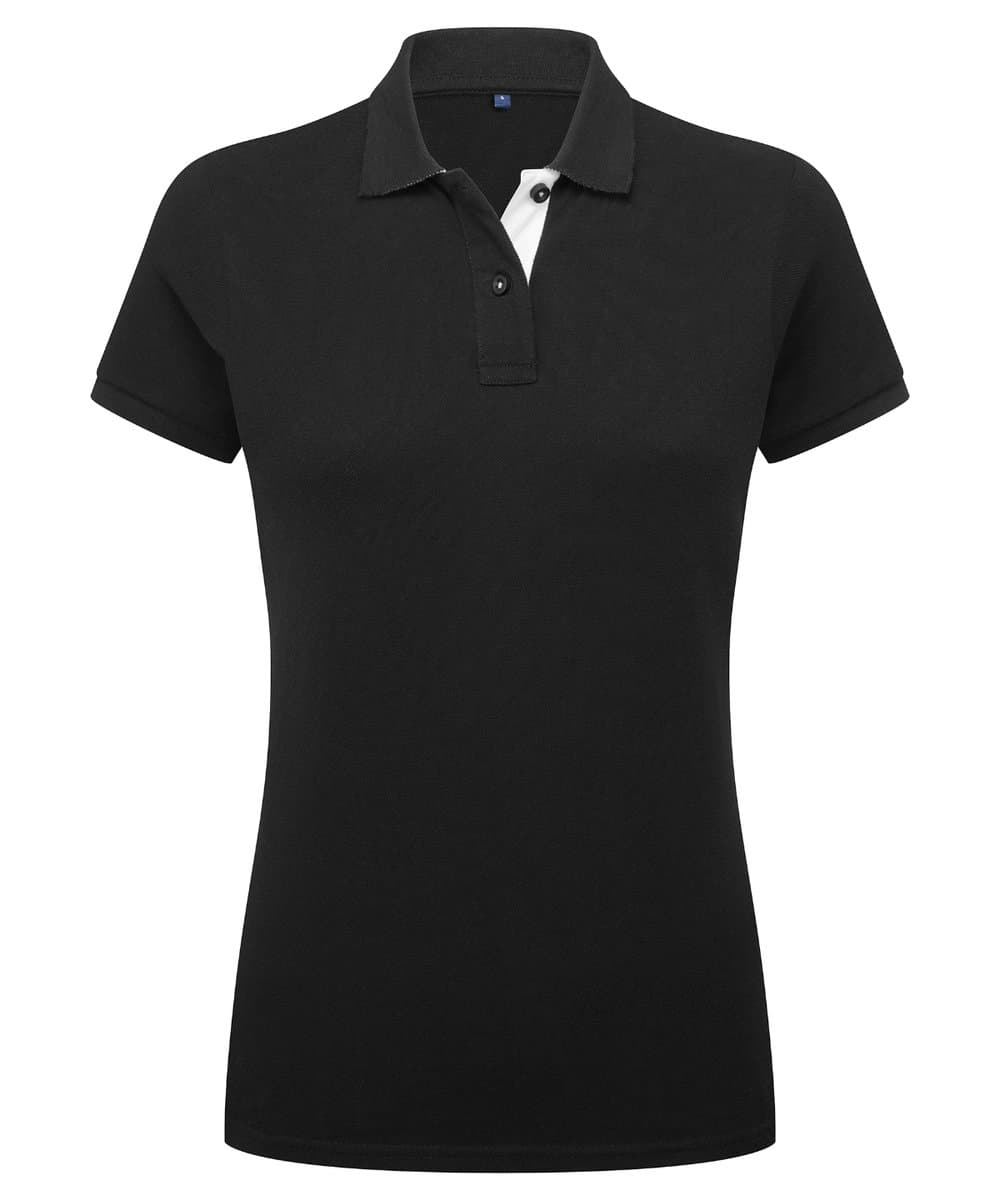 Women's contrast polo 4