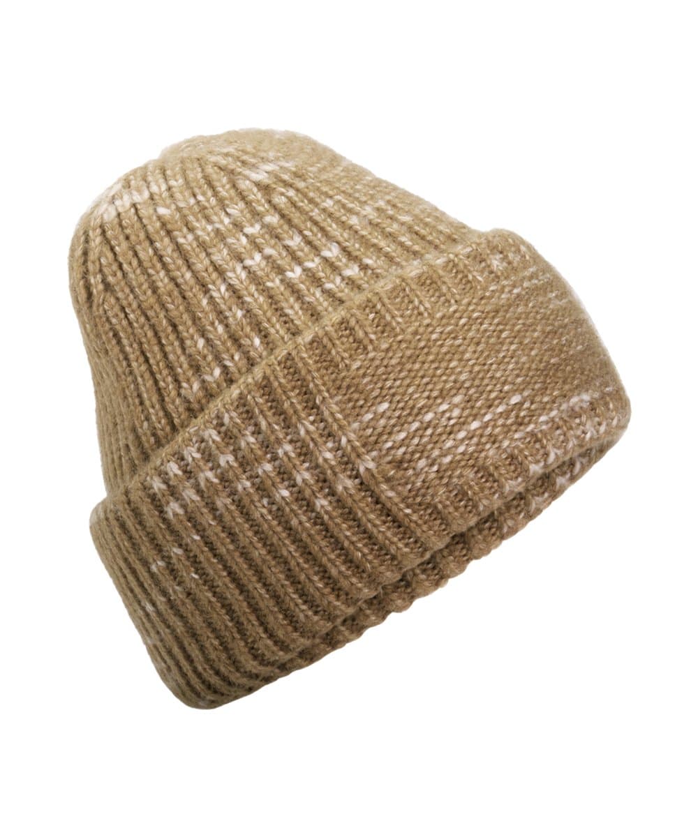 Chunky knit reverse patch beanie 3