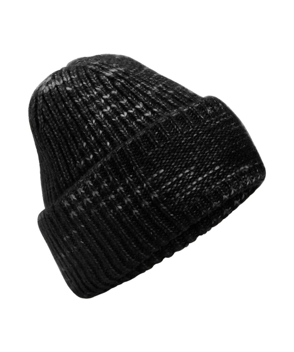 Chunky knit reverse patch beanie 4