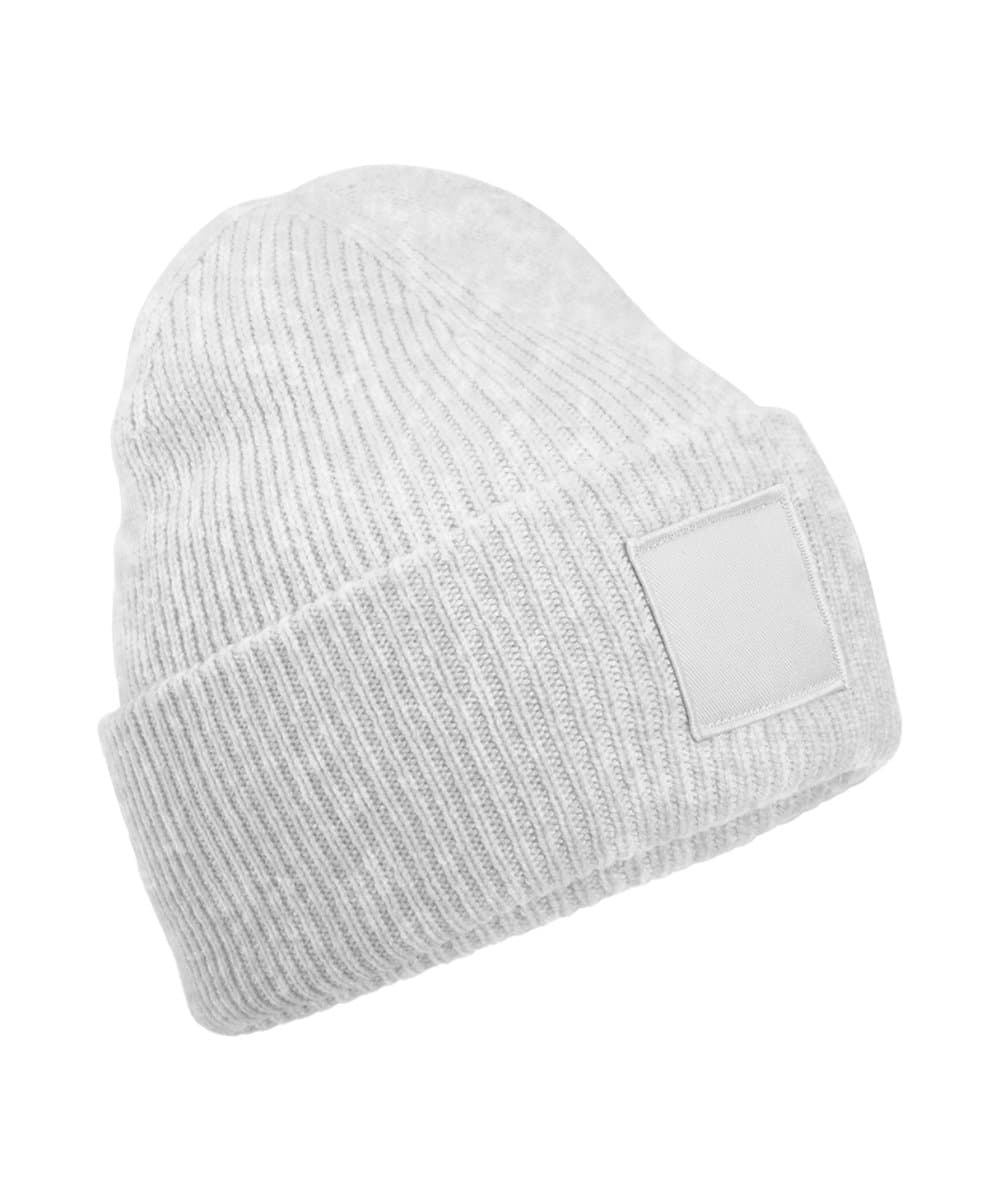 Deep-cuffed tonal patch beanie 3