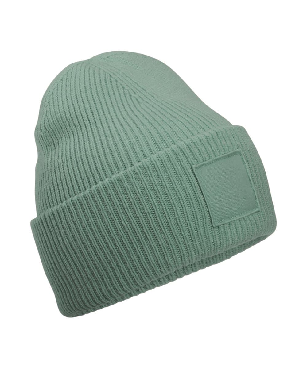 Deep-cuffed tonal patch beanie 5