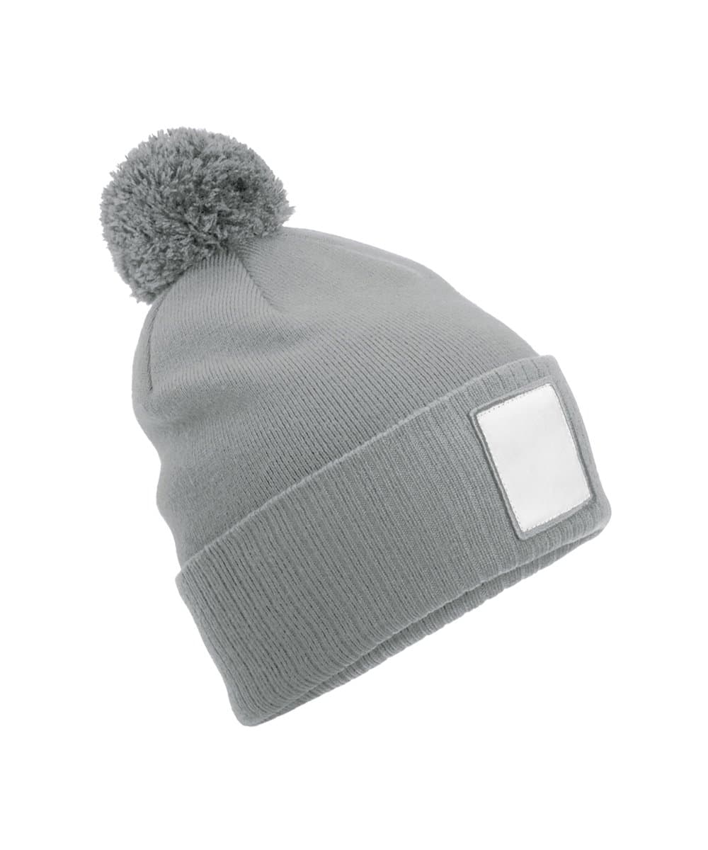 Appliqué patch pom beanie 2