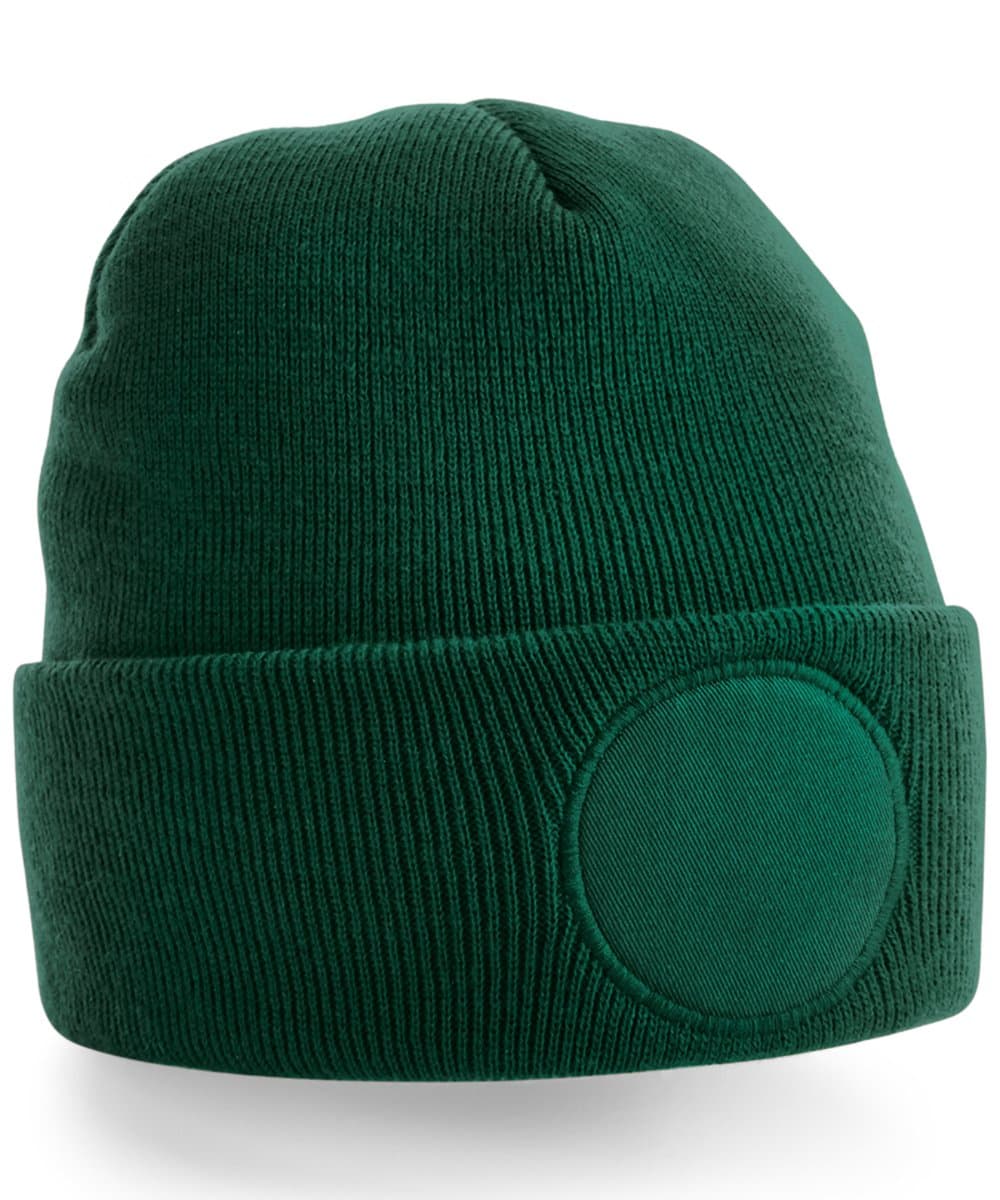 Circular patch beanie 3