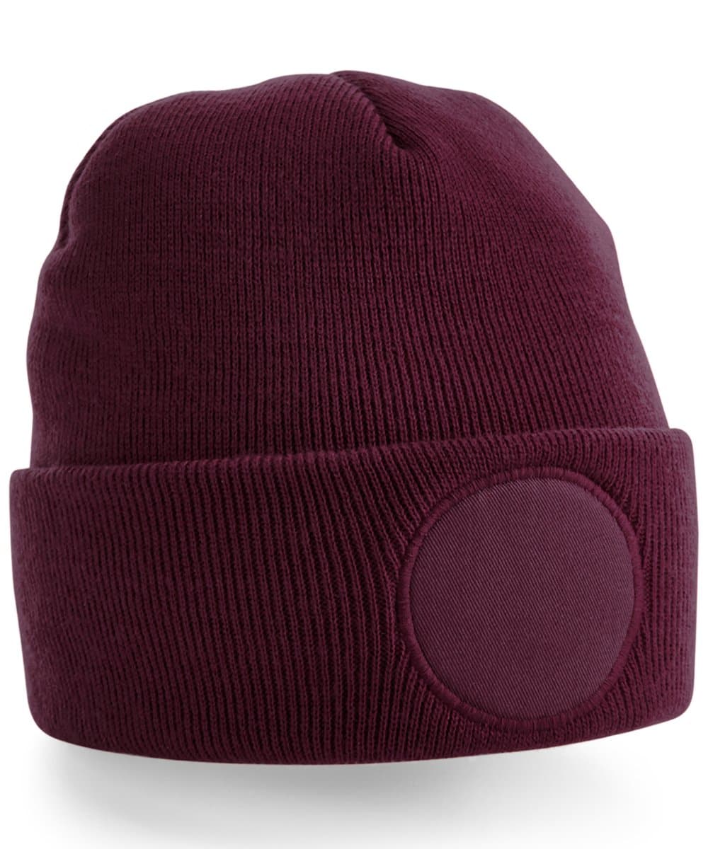 Circular patch beanie 5