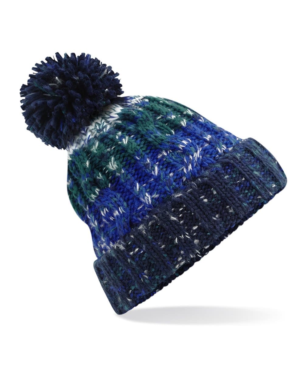 Corkscrew pom pom beanie 2