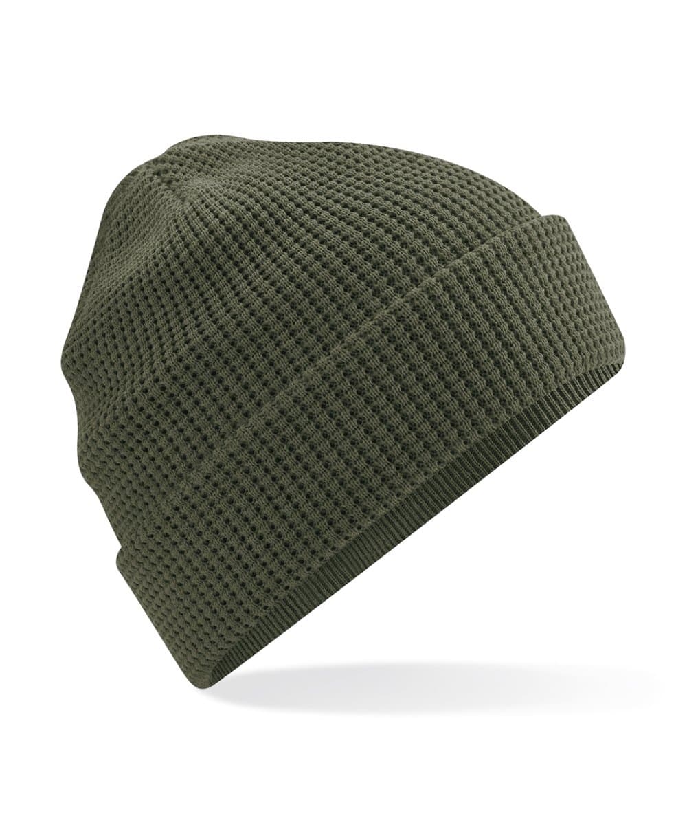 Organic cotton waffle beanie 5