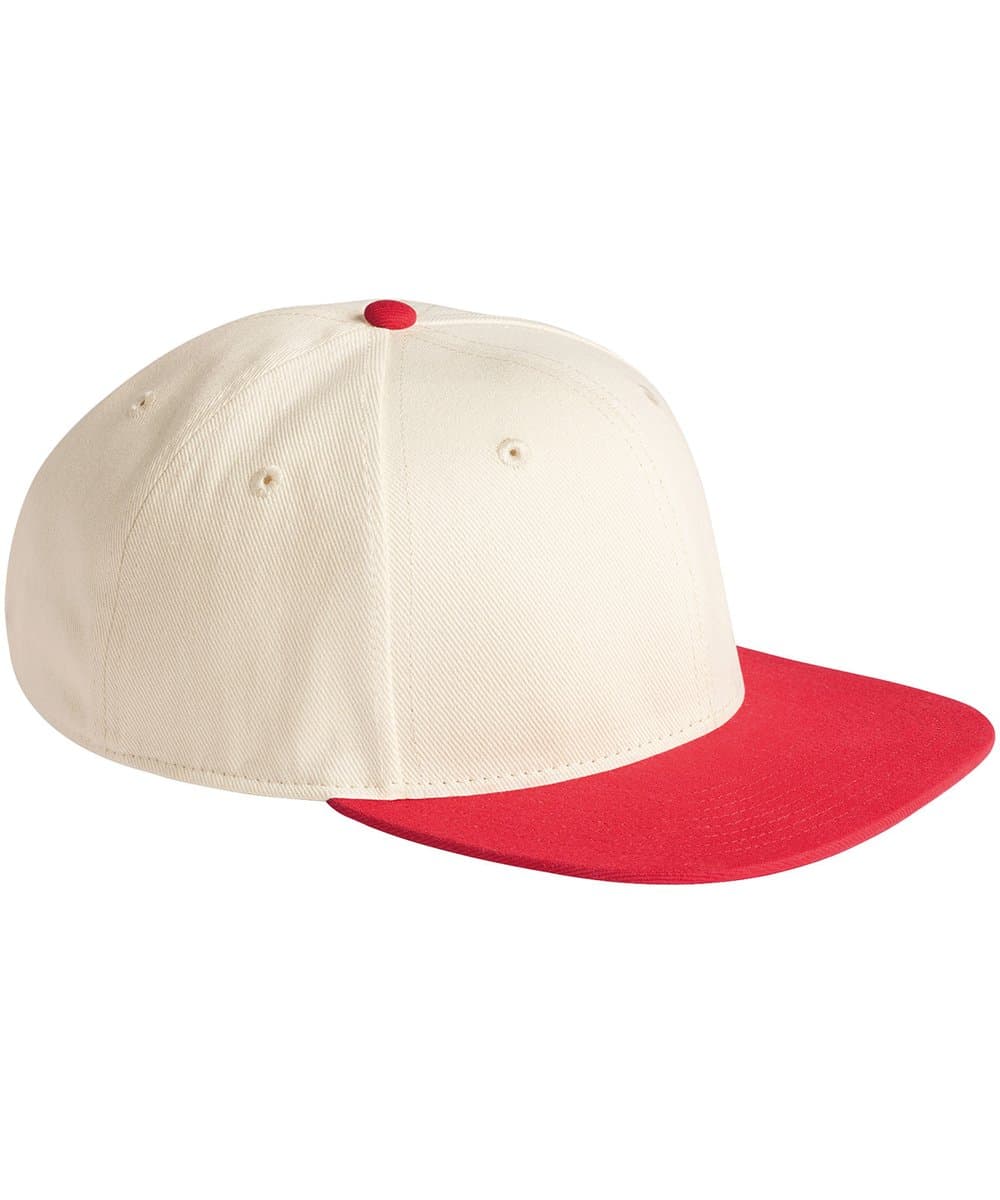 Contrast flat peak 6-panel cap 5