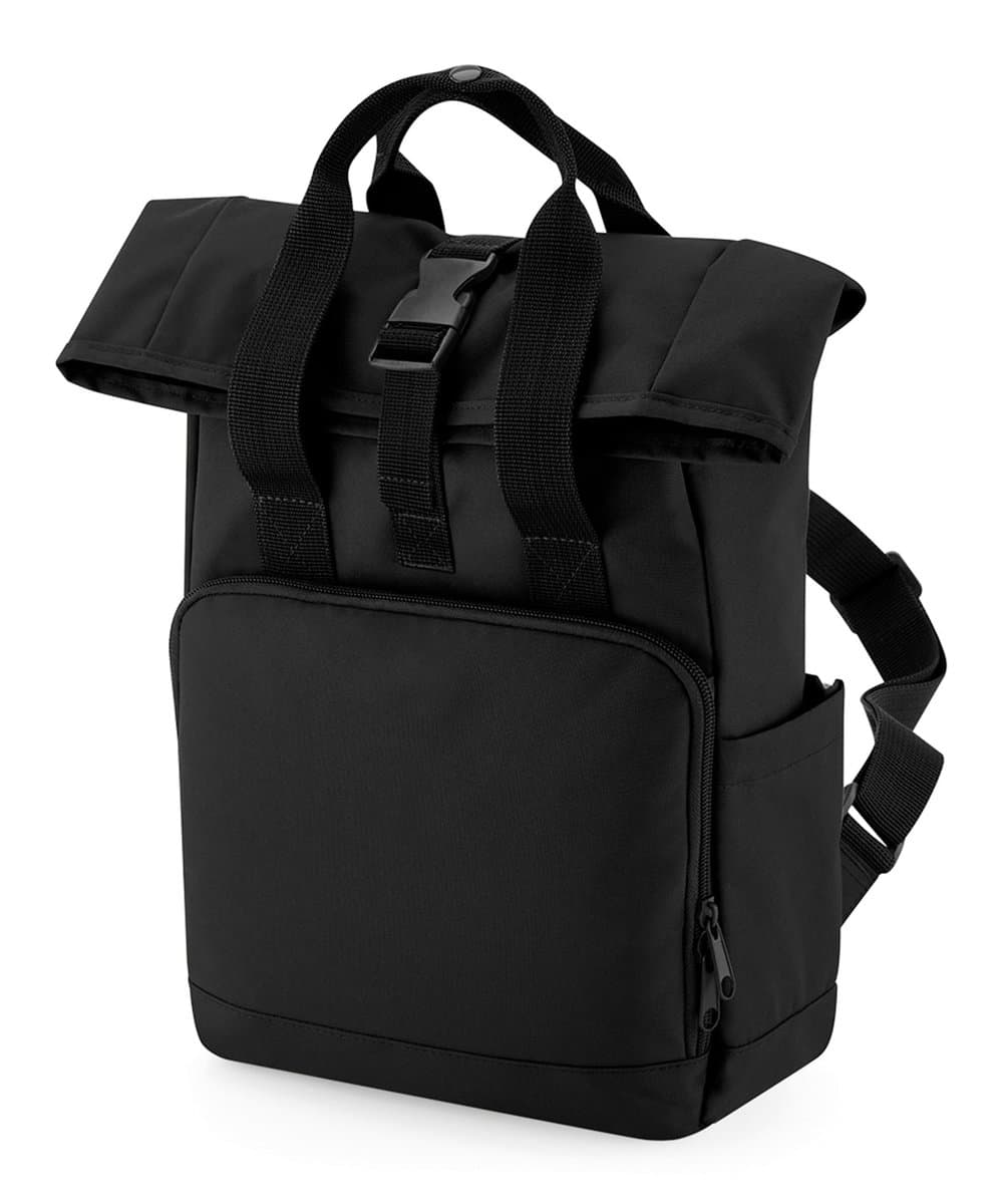 Recycled mini twin handle roll-top backpack 2