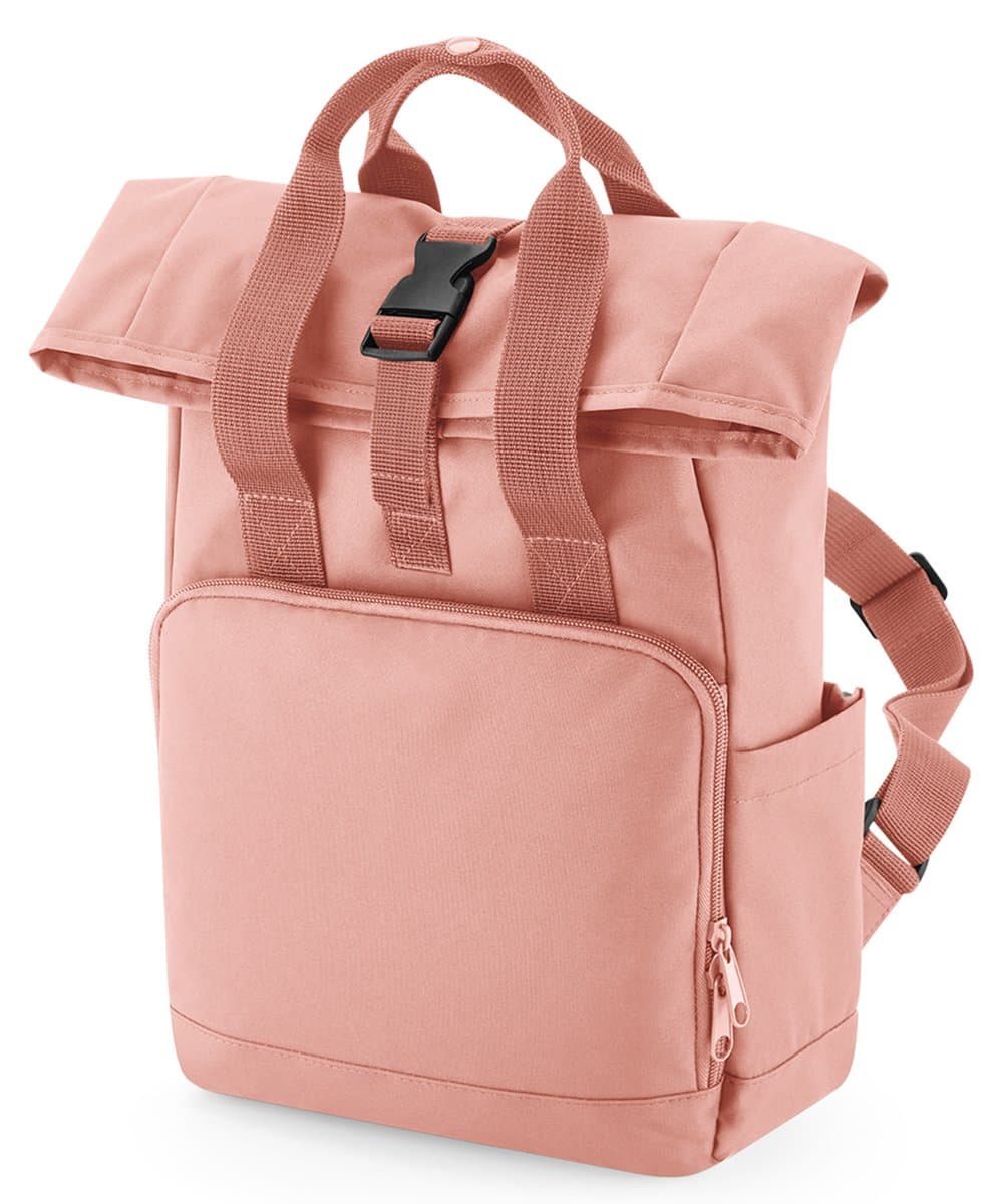 Recycled mini twin handle roll-top backpack 3