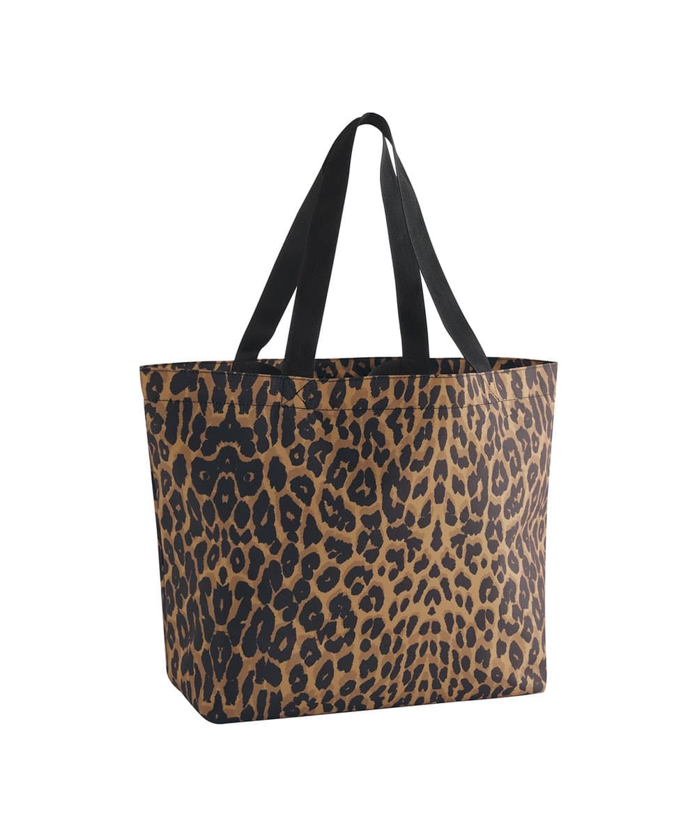Leopard print carryall tote bag 2