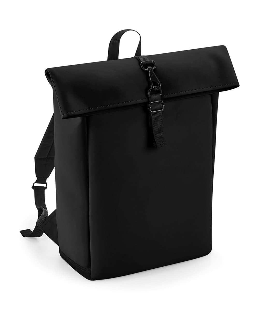 Matte PU rolltop backpack 2