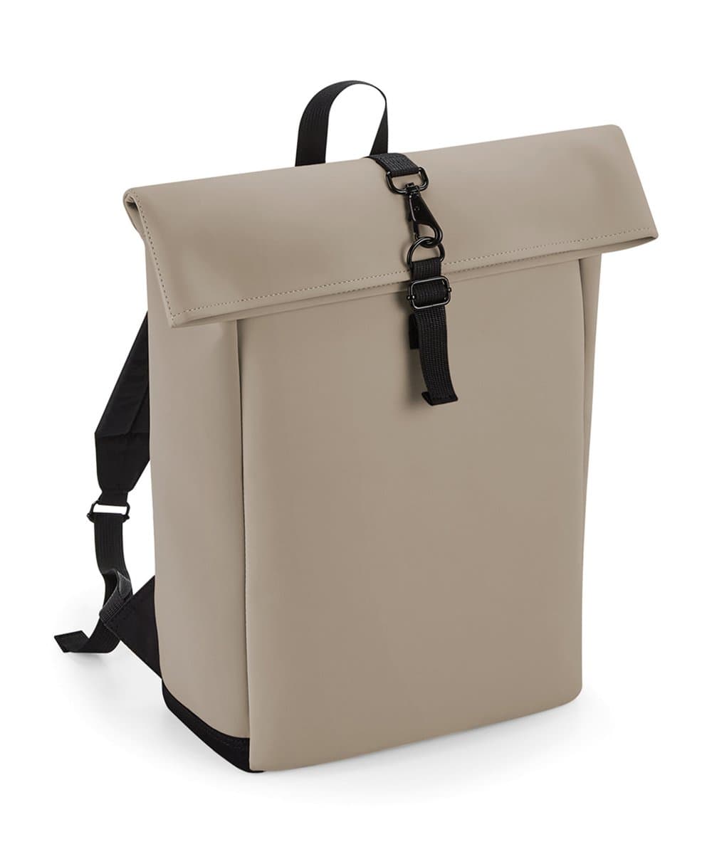 Matte PU rolltop backpack 3