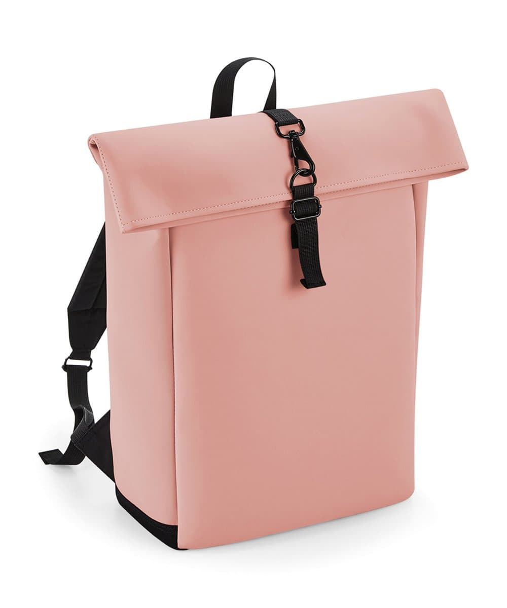 Matte PU rolltop backpack 4