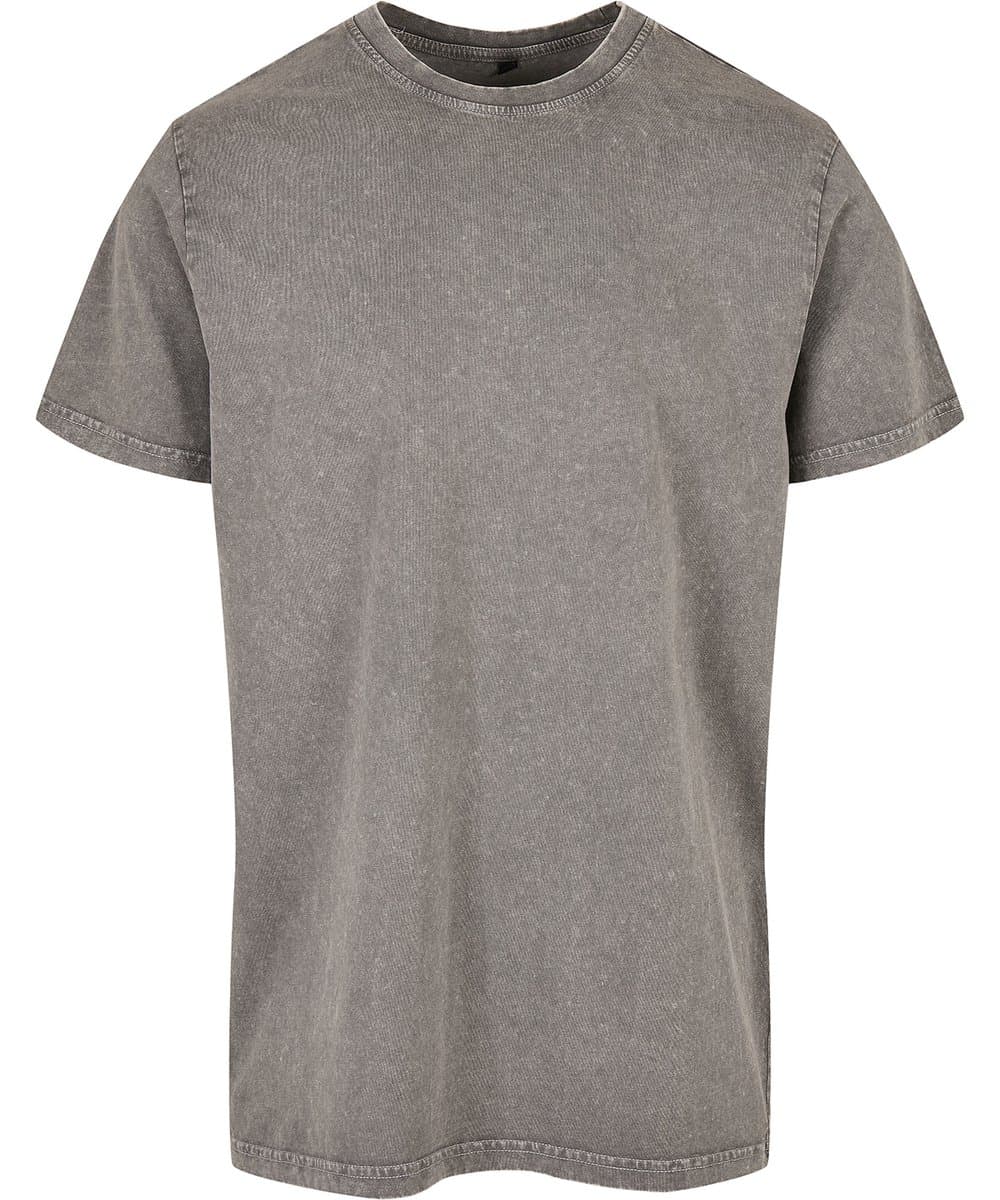 Acid washed round neck tee 2