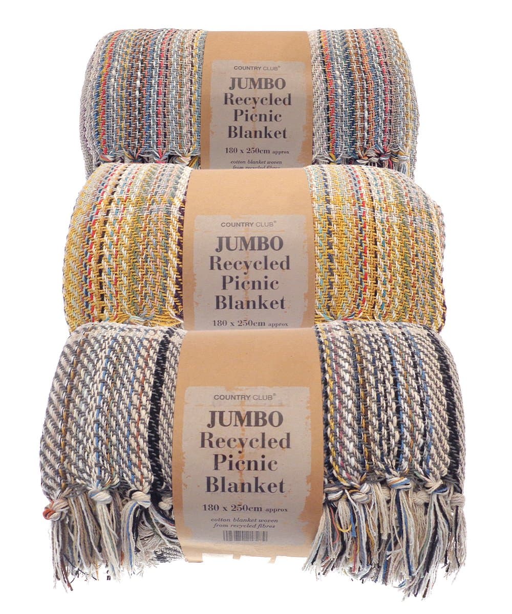 Jumbo recycled picnic blanket 2
