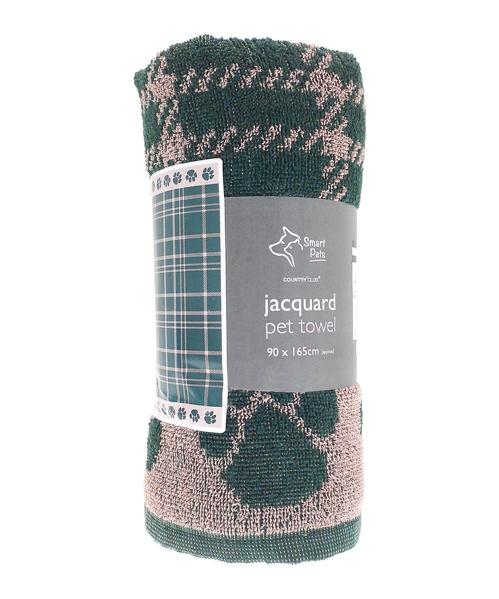 Jumbo terry jacquard dog towel 2