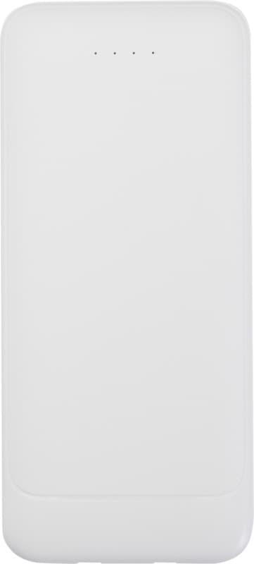 Adhil 10.000 mAh 10W recycled plastic power bank with 2 built-in cables 2