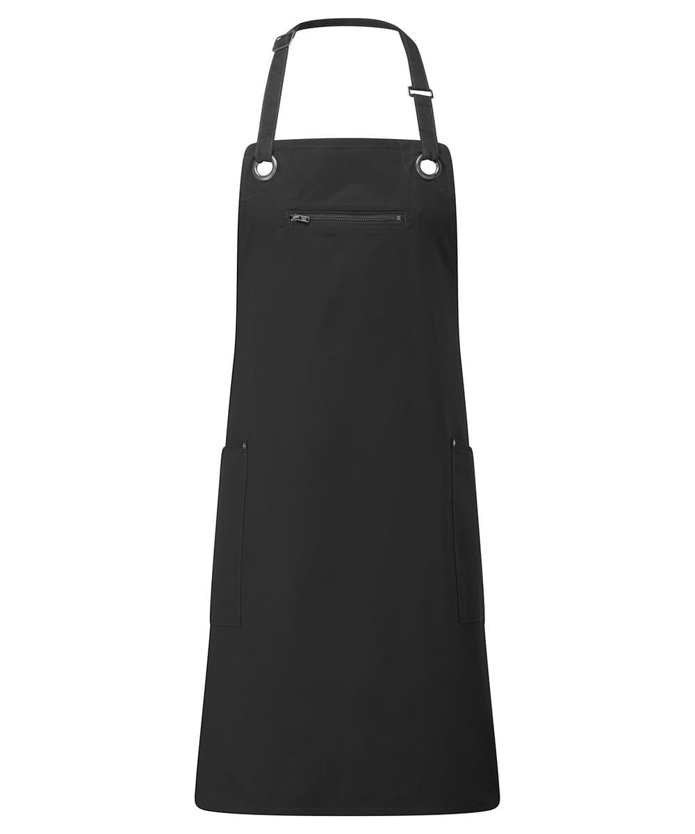 ‘Barley’ Contrast Stitch Bib Apron 2