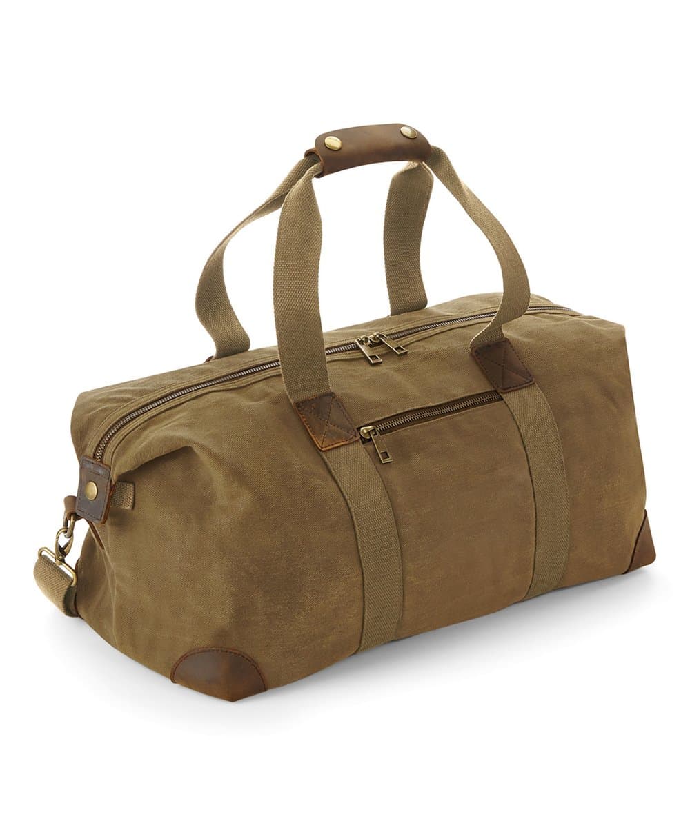 Heritage waxed canvas holdall 3
