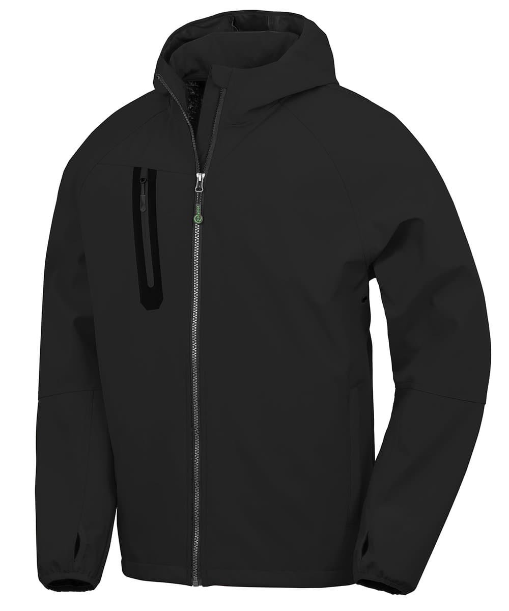3-layer recycled printable casual hooded softshell 2