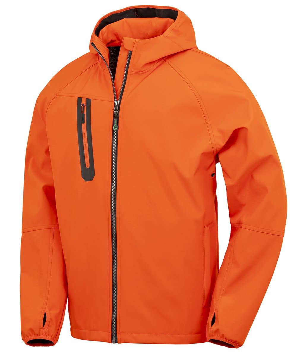 3-layer recycled printable casual hooded softshell 4