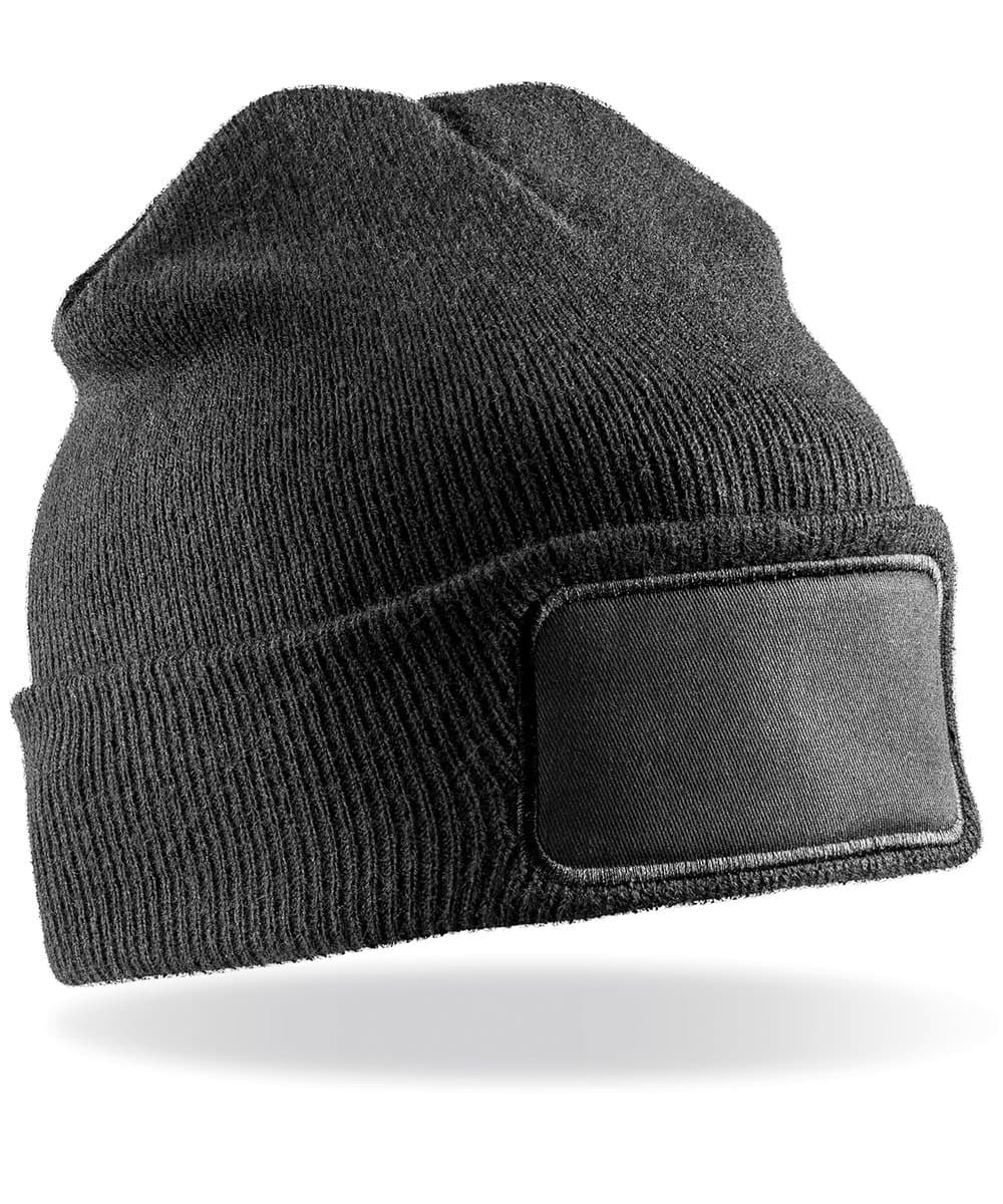 Recycled double knit printers beanie 2