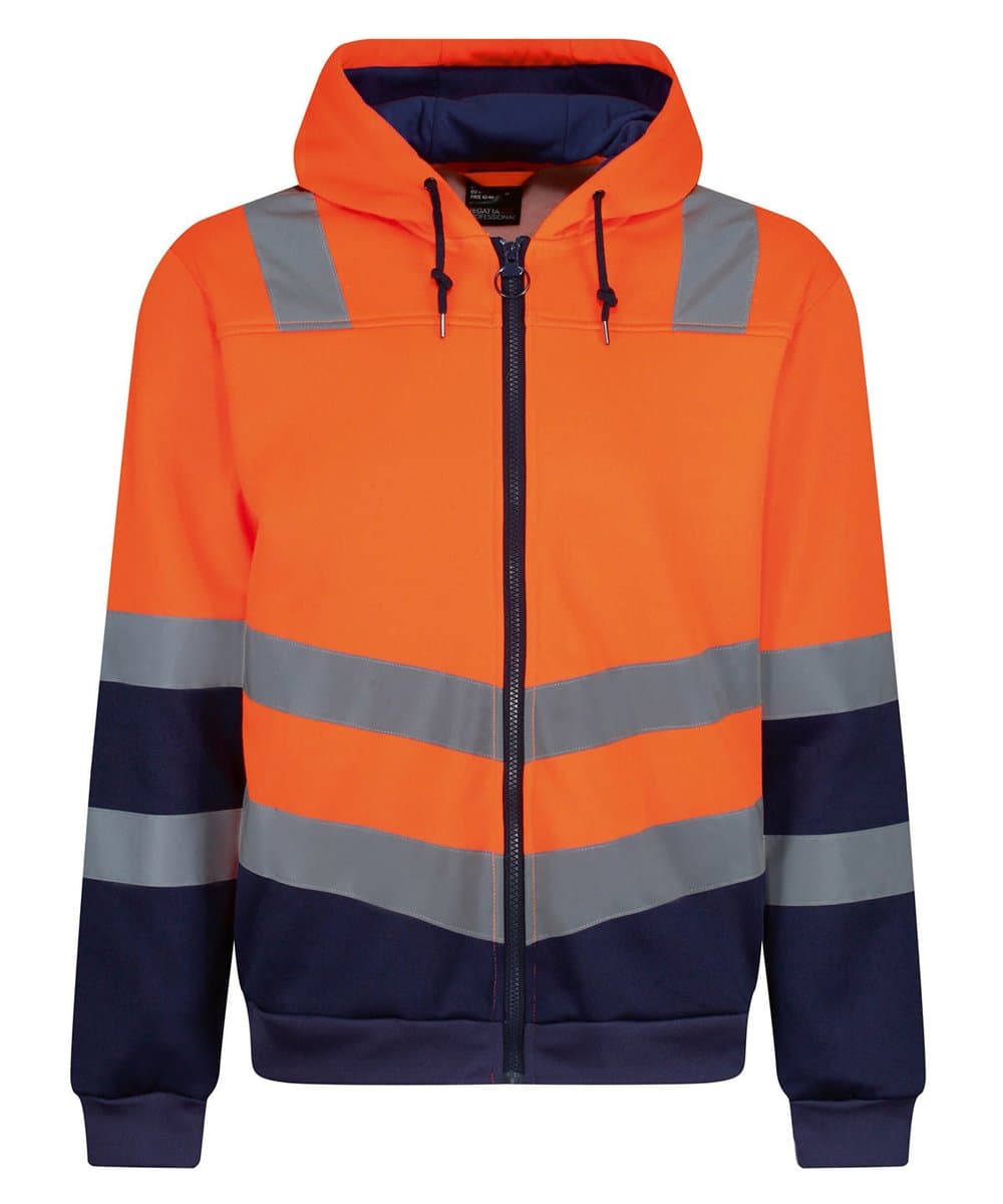 Pro hi-vis full zip hoodie 2